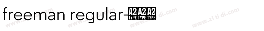 freeman regular字体转换 freeman regular字体转换